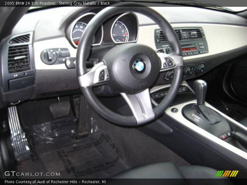 Sterling Grey Metallic / Black 2005 BMW Z4 3.0i Roadster