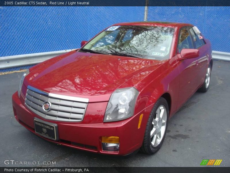 Red Line / Light Neutral 2005 Cadillac CTS Sedan