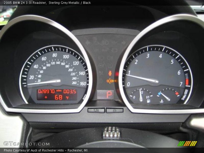 Sterling Grey Metallic / Black 2005 BMW Z4 3.0i Roadster