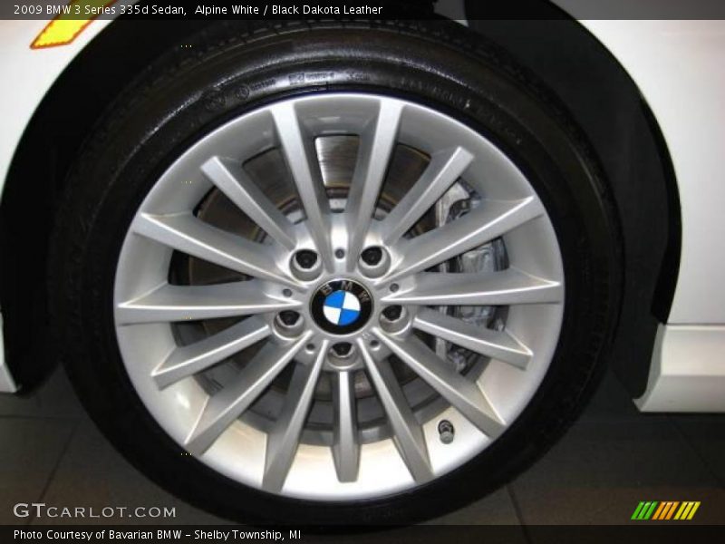 Alpine White / Black Dakota Leather 2009 BMW 3 Series 335d Sedan