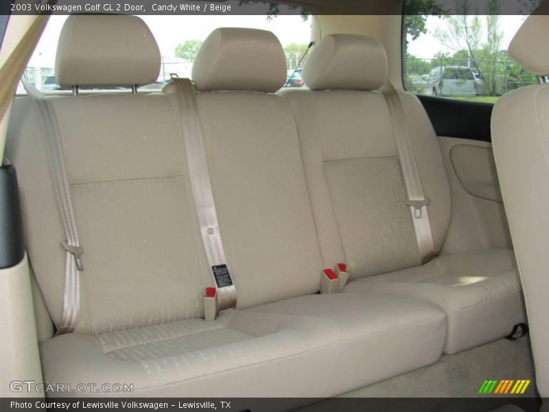 Candy White / Beige 2003 Volkswagen Golf GL 2 Door