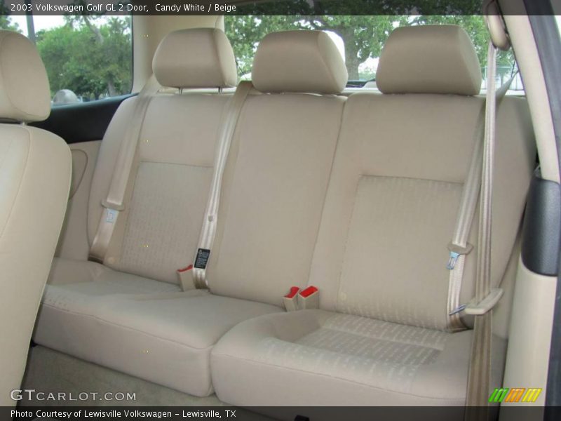 Candy White / Beige 2003 Volkswagen Golf GL 2 Door