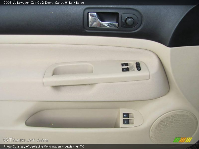 Candy White / Beige 2003 Volkswagen Golf GL 2 Door