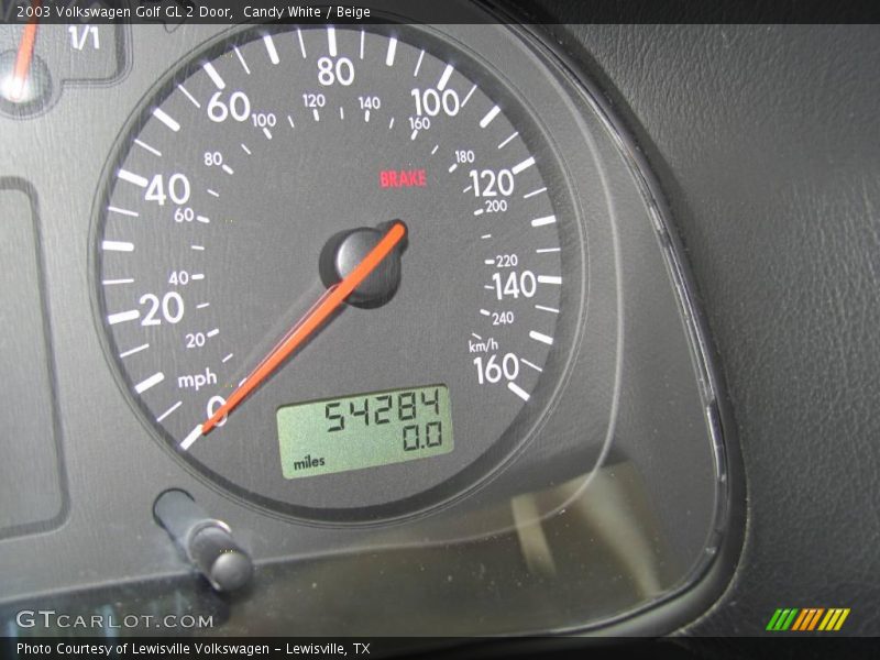 Candy White / Beige 2003 Volkswagen Golf GL 2 Door