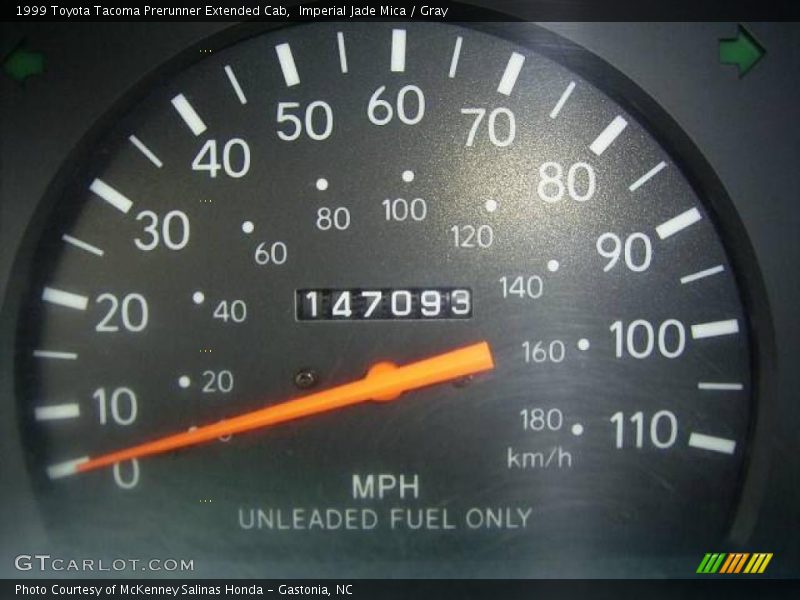 Imperial Jade Mica / Gray 1999 Toyota Tacoma Prerunner Extended Cab