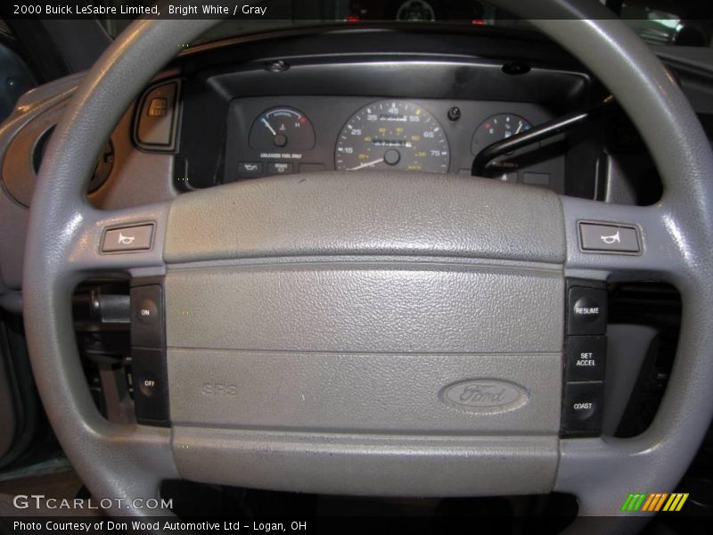 Bright White / Gray 2000 Buick LeSabre Limited