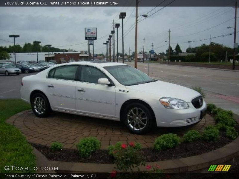 White Diamond Tricoat / Titanium Gray 2007 Buick Lucerne CXL