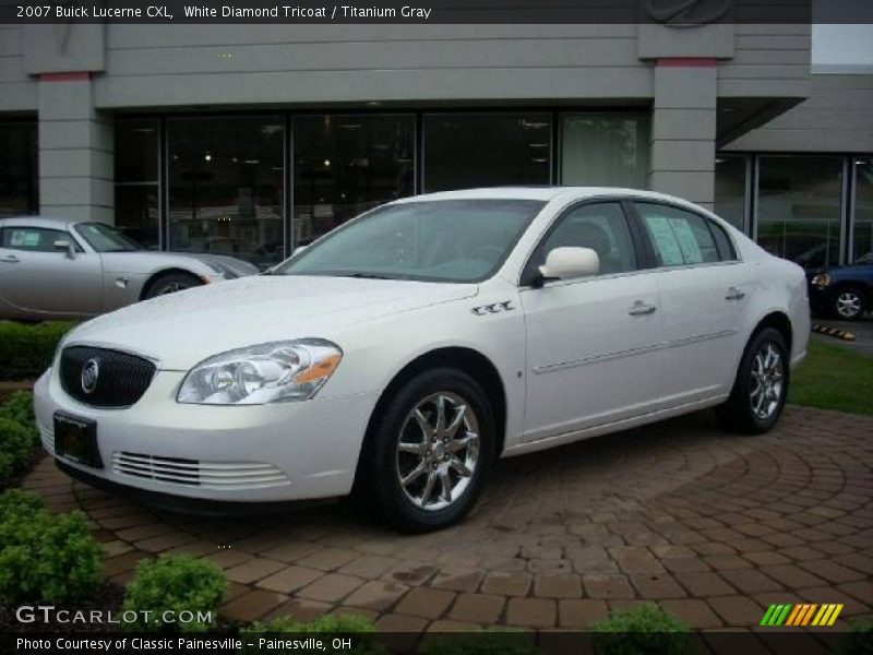 White Diamond Tricoat / Titanium Gray 2007 Buick Lucerne CXL
