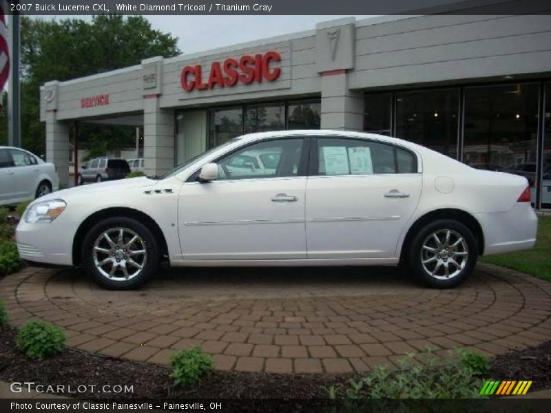 White Diamond Tricoat / Titanium Gray 2007 Buick Lucerne CXL