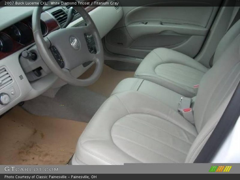 White Diamond Tricoat / Titanium Gray 2007 Buick Lucerne CXL