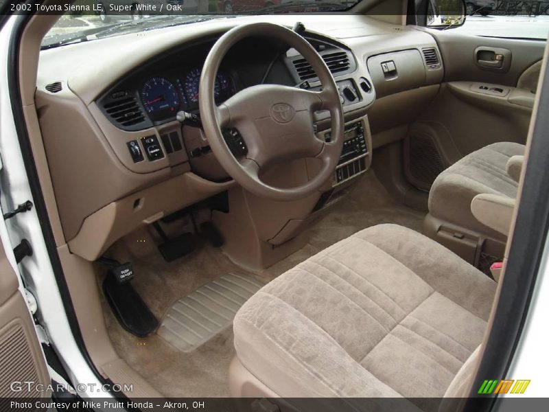 Super White / Oak 2002 Toyota Sienna LE
