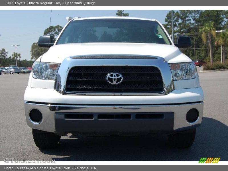 Super White / Beige 2007 Toyota Tundra Regular Cab