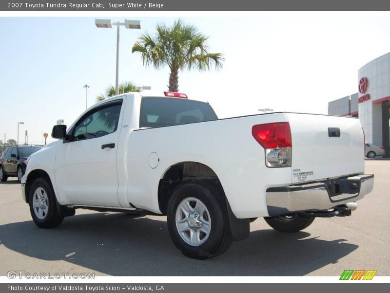 Super White / Beige 2007 Toyota Tundra Regular Cab
