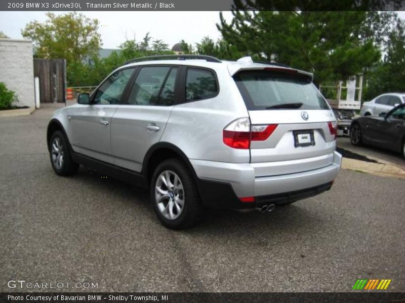 Titanium Silver Metallic / Black 2009 BMW X3 xDrive30i