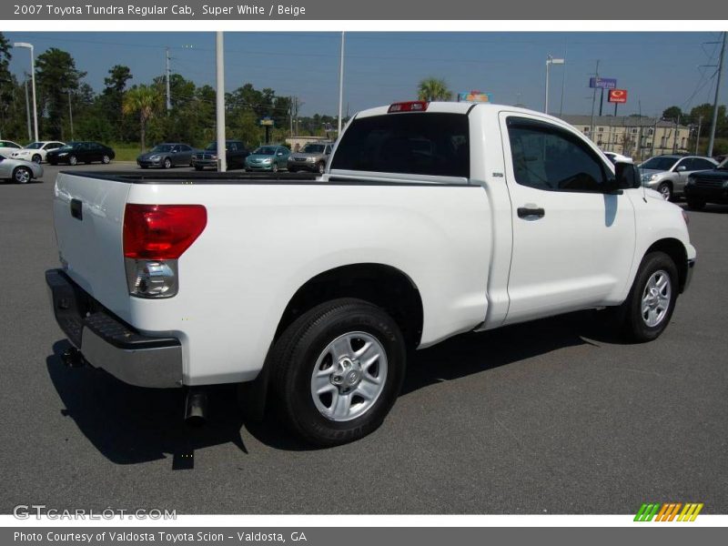 Super White / Beige 2007 Toyota Tundra Regular Cab
