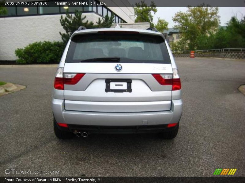 Titanium Silver Metallic / Black 2009 BMW X3 xDrive30i