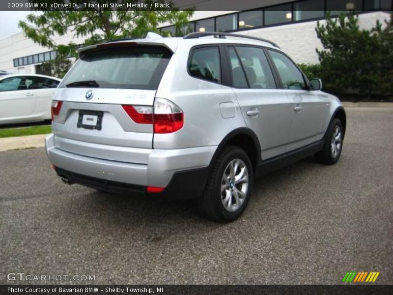 Titanium Silver Metallic / Black 2009 BMW X3 xDrive30i