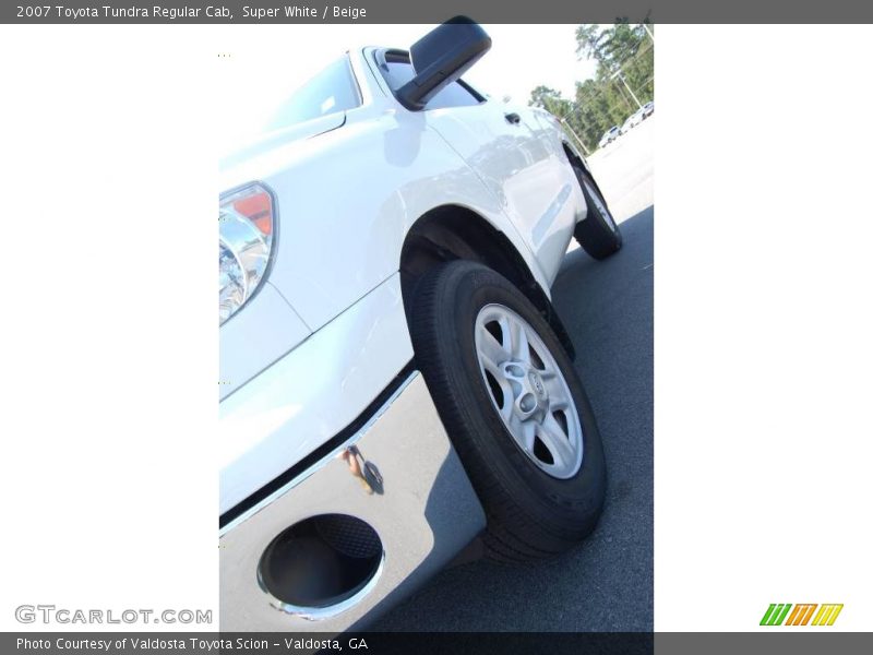 Super White / Beige 2007 Toyota Tundra Regular Cab