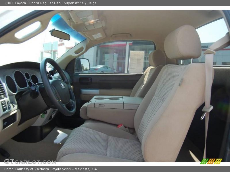 Super White / Beige 2007 Toyota Tundra Regular Cab