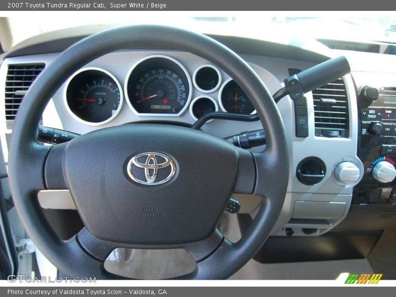 Super White / Beige 2007 Toyota Tundra Regular Cab