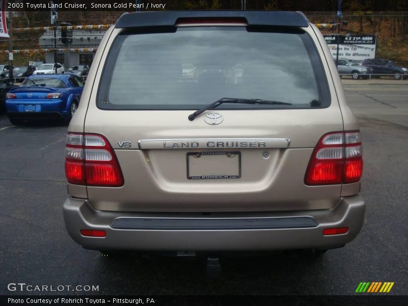Sonora Gold Pearl / Ivory 2003 Toyota Land Cruiser
