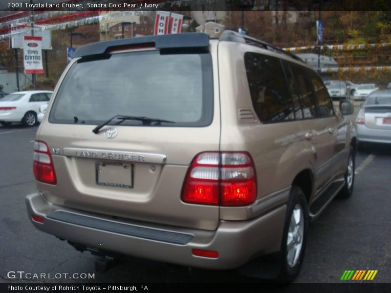 Sonora Gold Pearl / Ivory 2003 Toyota Land Cruiser