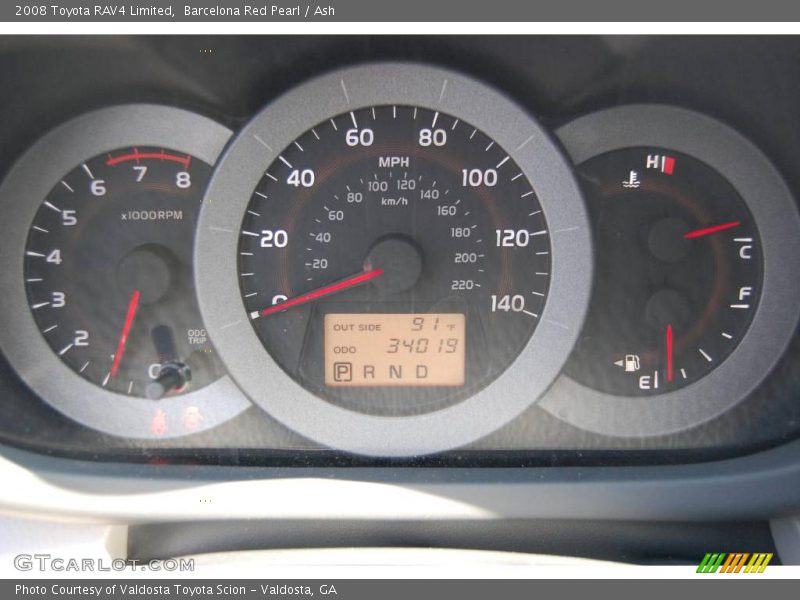 Barcelona Red Pearl / Ash 2008 Toyota RAV4 Limited