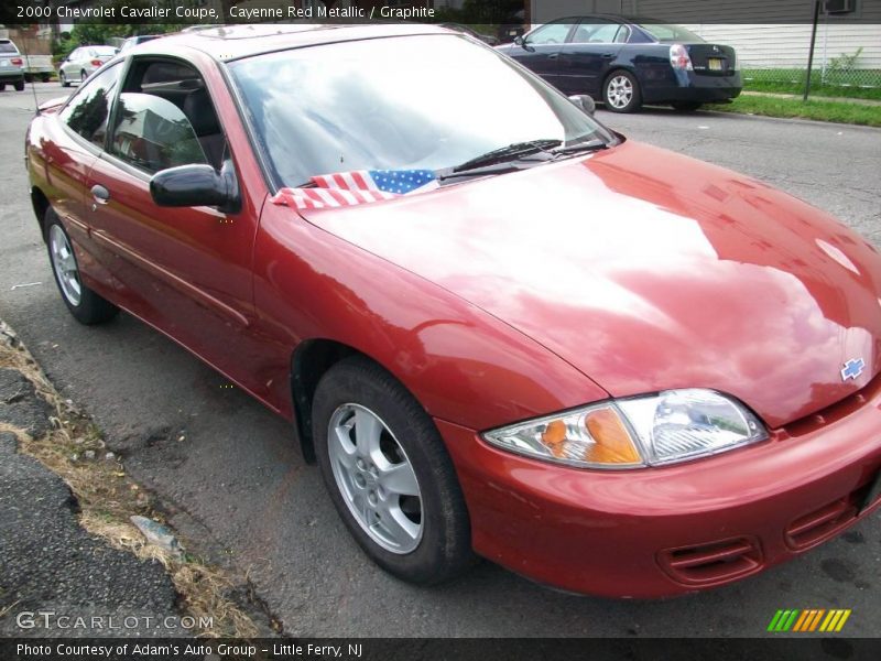 Cayenne Red Metallic / Graphite 2000 Chevrolet Cavalier Coupe