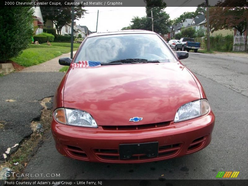 Cayenne Red Metallic / Graphite 2000 Chevrolet Cavalier Coupe