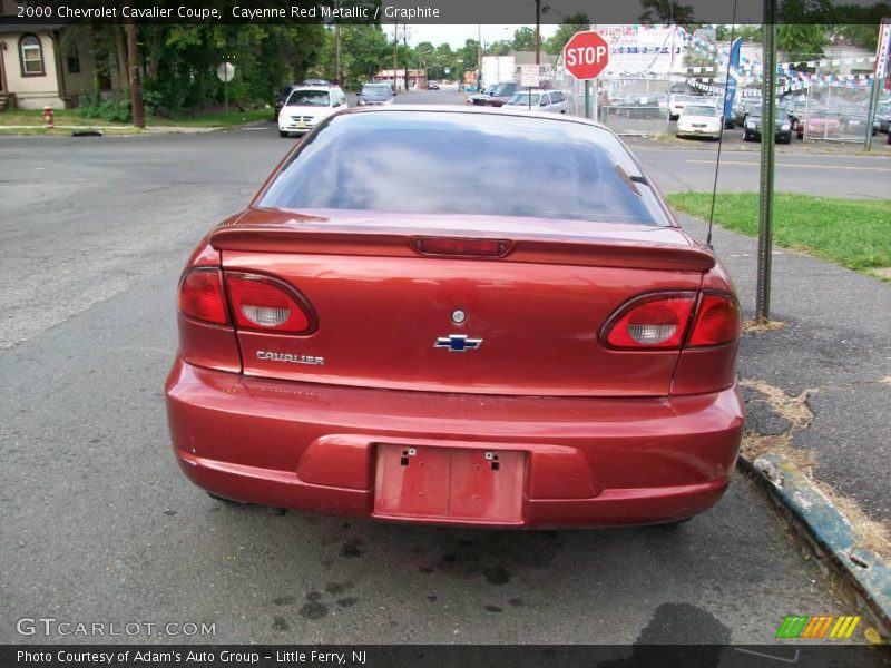 Cayenne Red Metallic / Graphite 2000 Chevrolet Cavalier Coupe