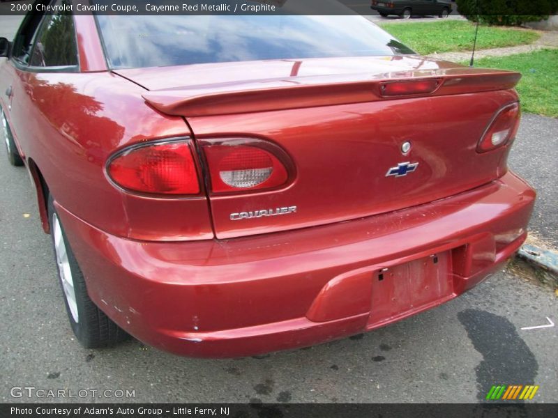 Cayenne Red Metallic / Graphite 2000 Chevrolet Cavalier Coupe