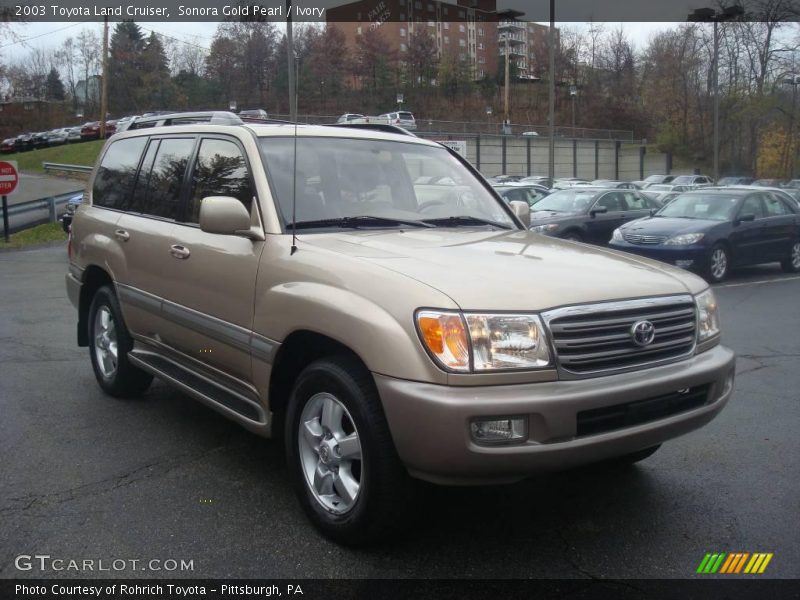 Sonora Gold Pearl / Ivory 2003 Toyota Land Cruiser