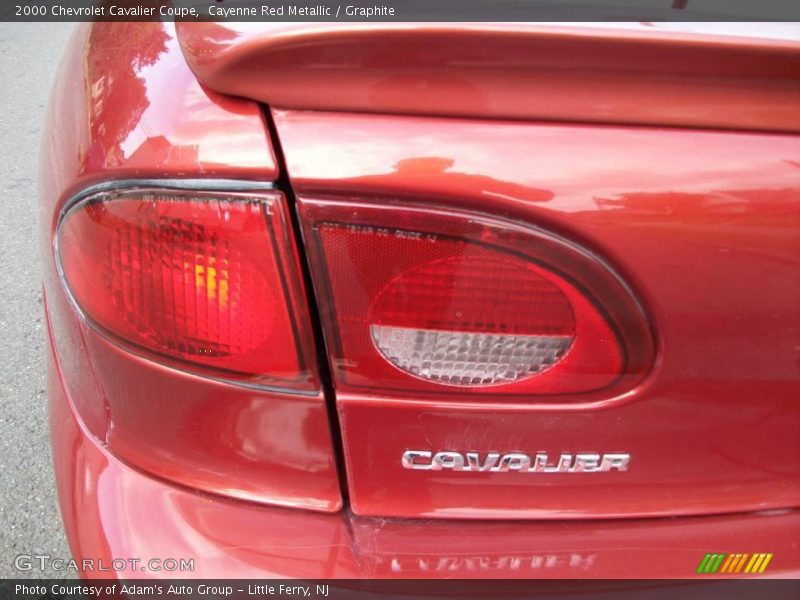 Cayenne Red Metallic / Graphite 2000 Chevrolet Cavalier Coupe