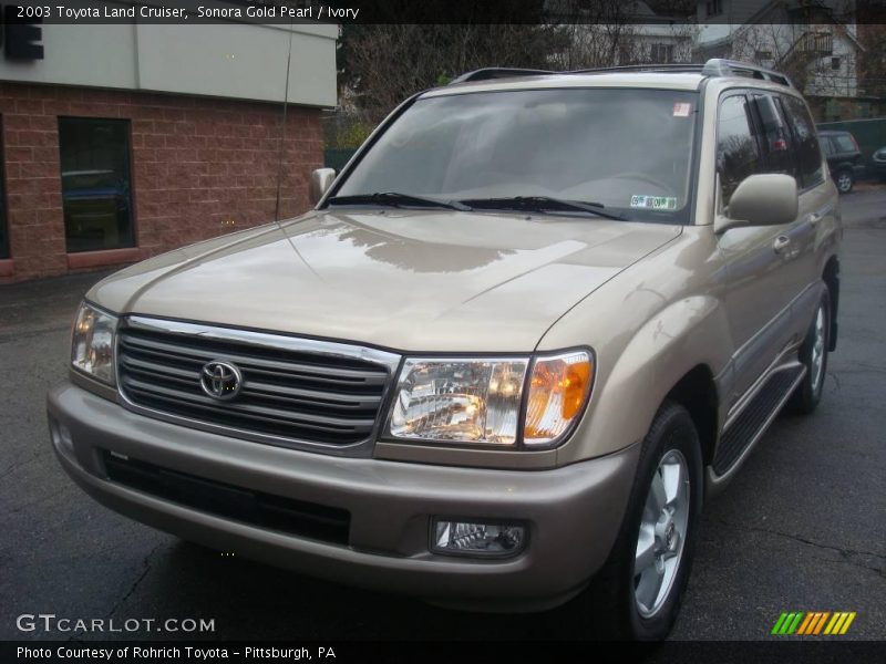 Sonora Gold Pearl / Ivory 2003 Toyota Land Cruiser