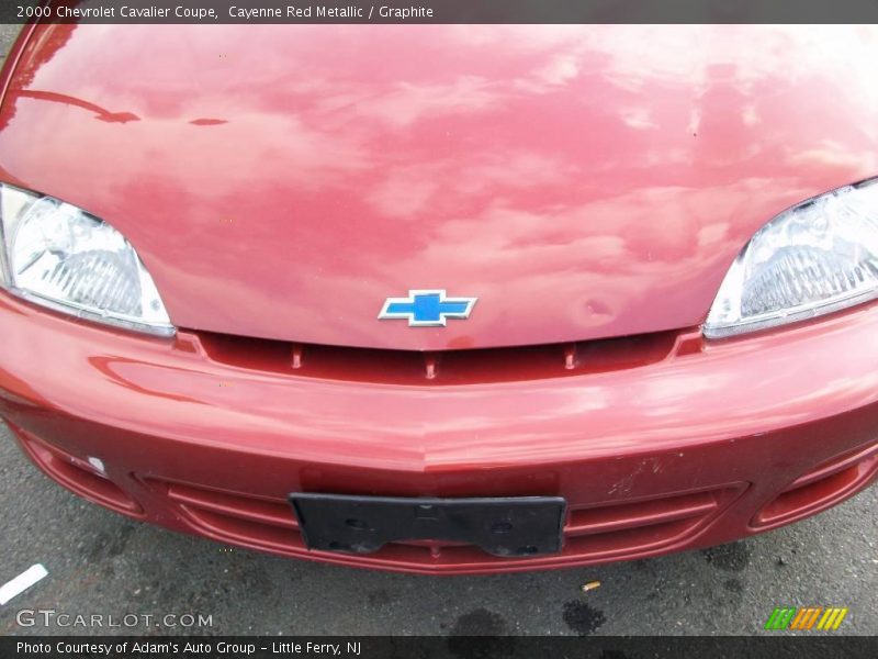 Cayenne Red Metallic / Graphite 2000 Chevrolet Cavalier Coupe