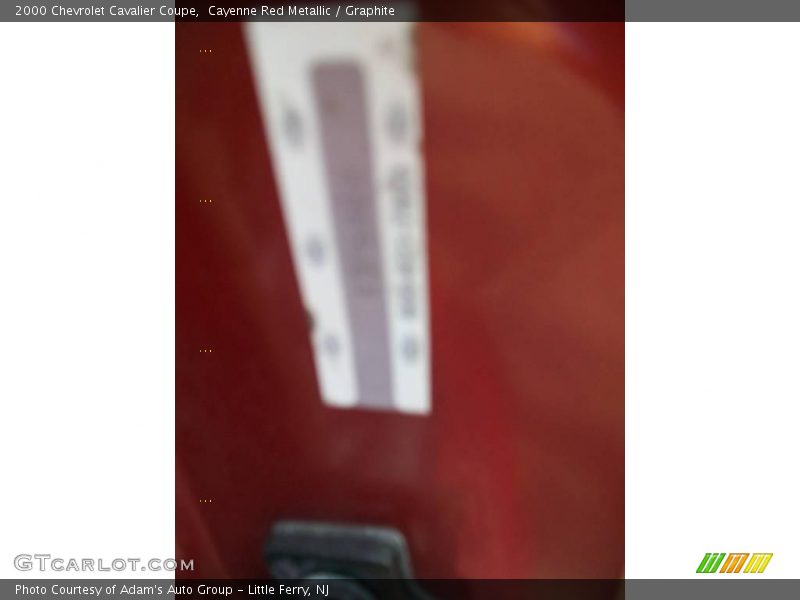 Cayenne Red Metallic / Graphite 2000 Chevrolet Cavalier Coupe
