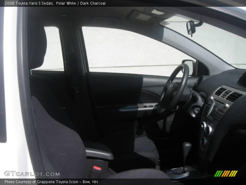 Polar White / Dark Charcoal 2008 Toyota Yaris S Sedan