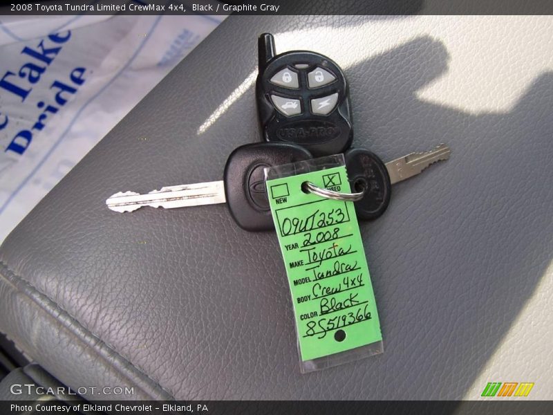 Black / Graphite Gray 2008 Toyota Tundra Limited CrewMax 4x4