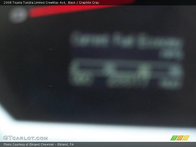 Black / Graphite Gray 2008 Toyota Tundra Limited CrewMax 4x4