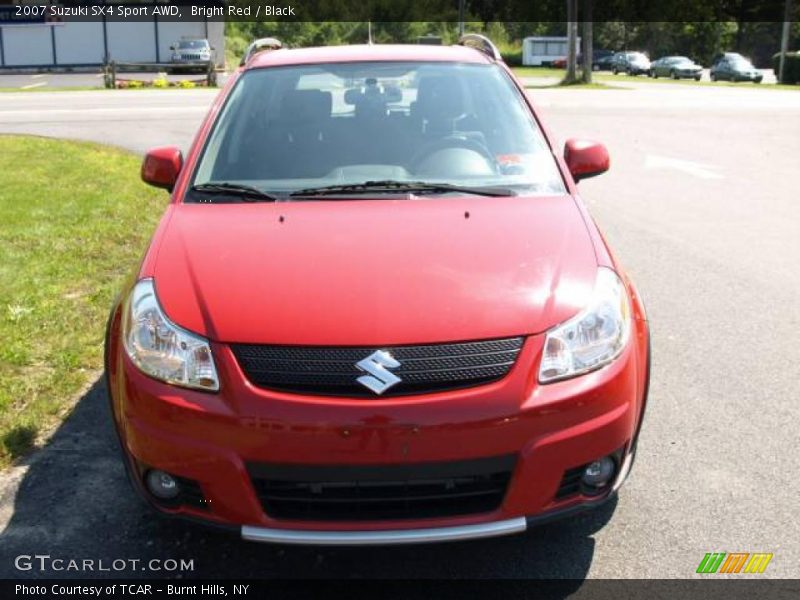 Bright Red / Black 2007 Suzuki SX4 Sport AWD