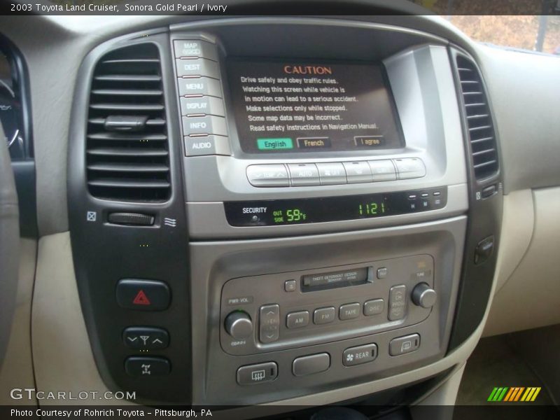 Sonora Gold Pearl / Ivory 2003 Toyota Land Cruiser