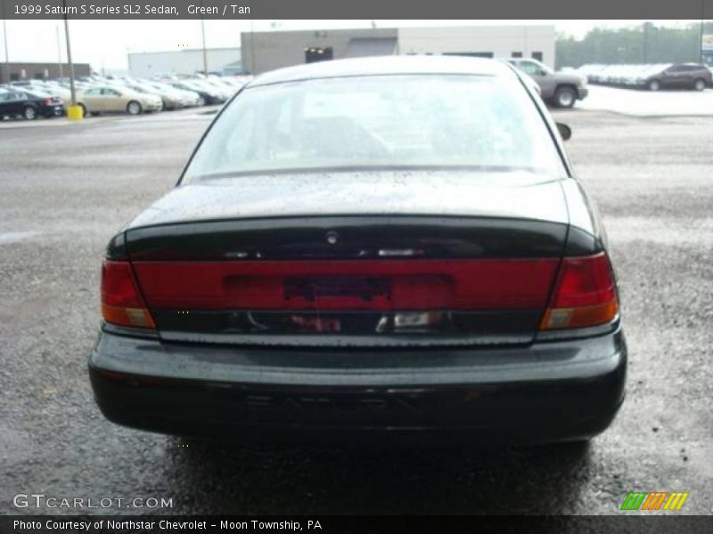 Green / Tan 1999 Saturn S Series SL2 Sedan