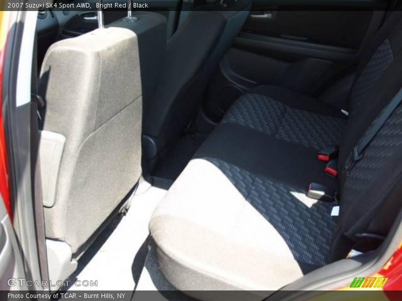 Bright Red / Black 2007 Suzuki SX4 Sport AWD