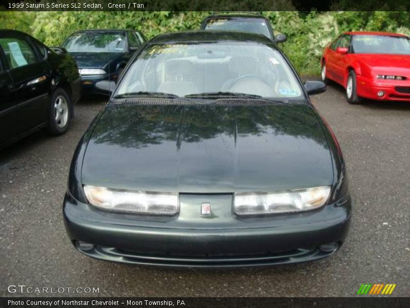 Green / Tan 1999 Saturn S Series SL2 Sedan