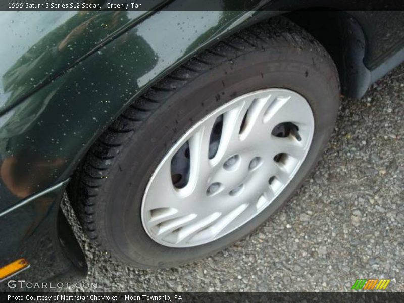 Green / Tan 1999 Saturn S Series SL2 Sedan