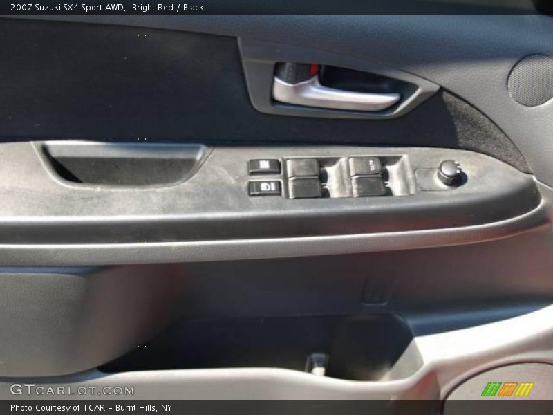 Bright Red / Black 2007 Suzuki SX4 Sport AWD