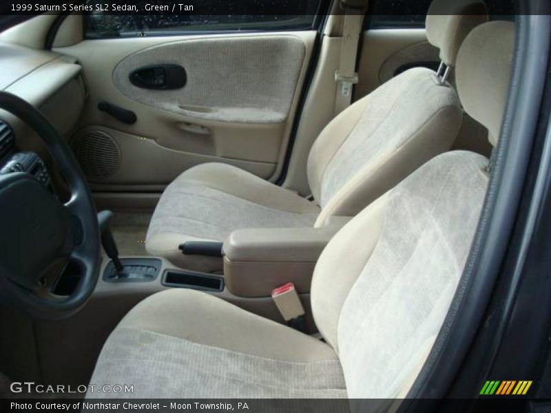 Green / Tan 1999 Saturn S Series SL2 Sedan
