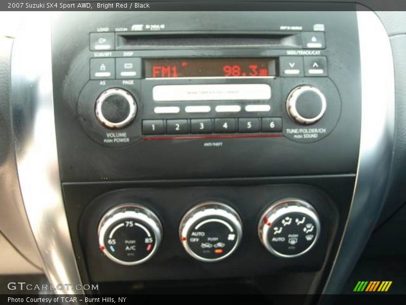 Bright Red / Black 2007 Suzuki SX4 Sport AWD