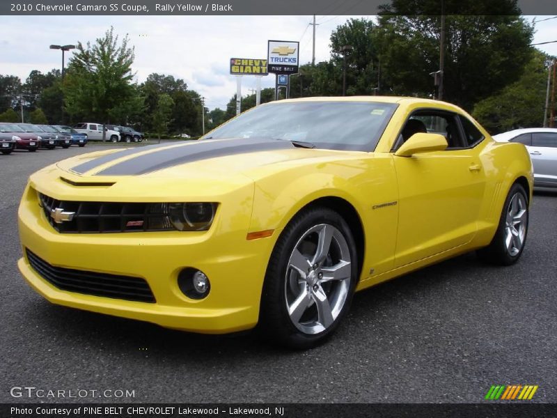 Rally Yellow / Black 2010 Chevrolet Camaro SS Coupe