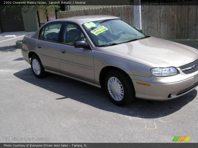 Sandrift Metallic / Neutral 2000 Chevrolet Malibu Sedan
